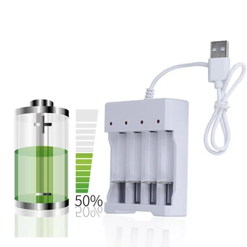 USB 4 Slots Fast Charging Battery Charger Short Circuit Protection High Quality AAA and AA Rechargeable Battery Station
USB 4 Slots Fast Charging Battery Charger Short Circuit Protection High Quality AAA and AA Rechargeable Battery Station