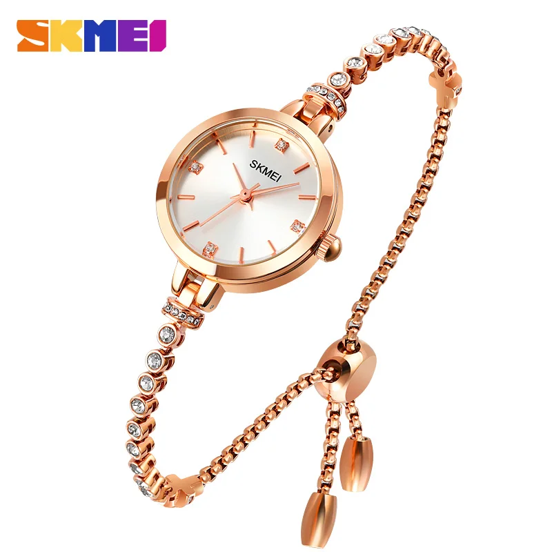 

relojes mujer SKMEI Quartz movement Fashion Women Watches Slim Bracel Female Girl Clock Ladies Wristwatches Relogio Feminino