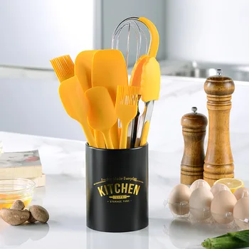 Silicone Cooking Tool Non-Stick Spatula Shovel High Spatula Oil Brush Temperature Resistant Kitchenware Utensils Set With Box
Silicone Cooking Tool Non-Stick Spatula Shovel High Spatula Oil Brush Temperature Resistant Kitchenware Utensils Set With Box