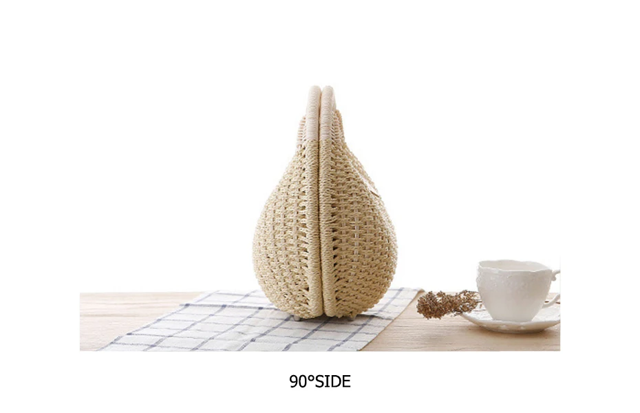 Shell-Style Round Wicker Handbag - Designer Rattan Crossbody Summer Purse 6 Hc1854cdf4e794807a9e5bd5af99b30ceU
