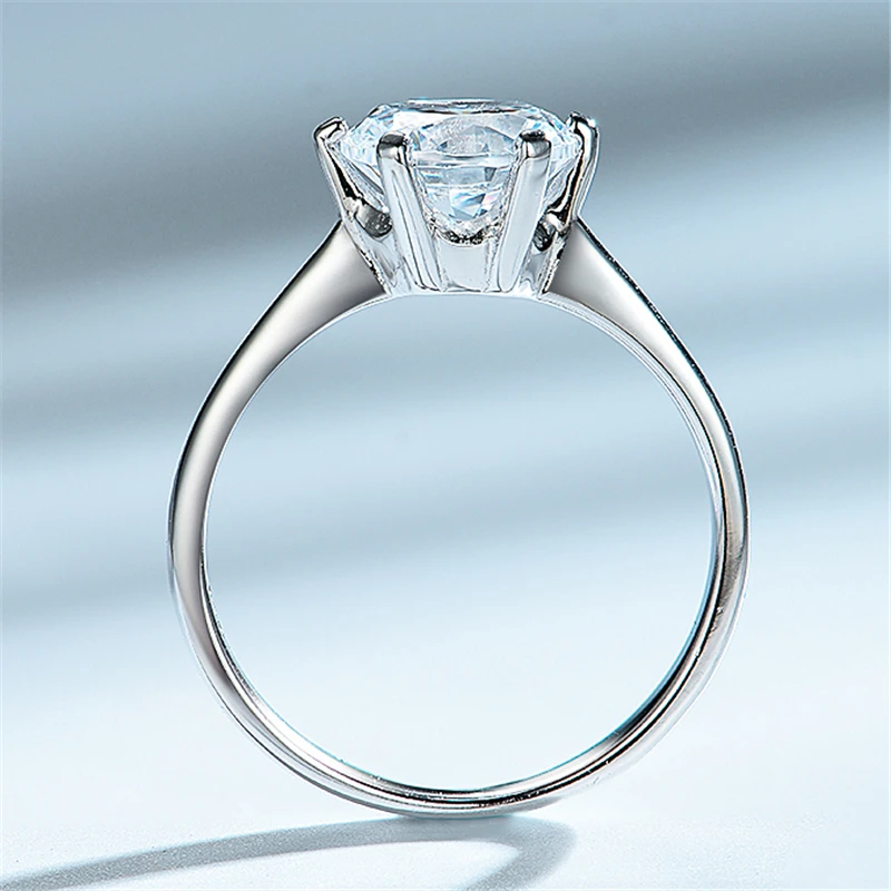 DY простой Compromiso вечность Свадебные обручальные кольца для свадьбы 8 0 MM круглые CZ