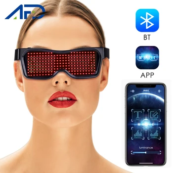 Magic Bluetooth LED Luminous Glasses APP Control DIY Pattern Glow Glasses Electric DJ Syllables Party LED Glass for Adults Child
Magic Bluetooth LED Luminous Glasses APP Control DIY Pattern Glow Glasses Electric DJ Syllables Party LED Glass for Adults Child