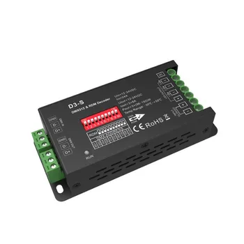 3CH*8A 12-24VDC CV DMX Decoder D3-S 3 Channels Code Selection Address Code DMX512 Constant Voltage Decoder
3CH*8A 12-24VDC CV DMX Decoder D3-S 3 Channels Code Selection Address Code DMX512 Constant Voltage Decoder