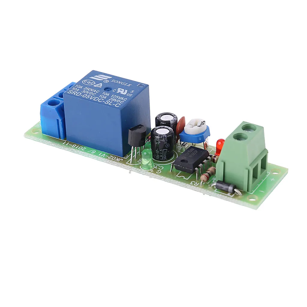 NE555 Relay DC 5V Timer Adjustable Delay Turn Off ON Switch Time Relay Module
NE555 Relay DC 5V Timer Adjustable Delay Turn Off ON Switch Time Relay Module