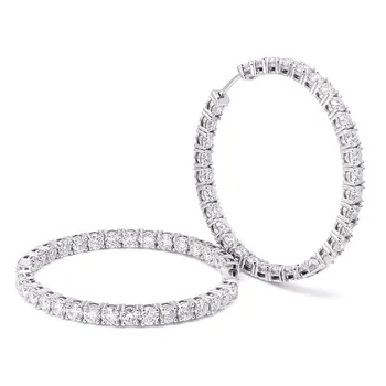 3mm Round Brilliant H&A Cut EF Color White Moissanite Solid 14K White Gold Hoop Earrings for Women 6CTW 60pcs
3mm Round Brilliant H&A Cut EF Color White Moissanite Solid 14K White Gold Hoop Earrings for Women 6CTW 60pcs