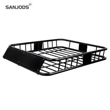 SANJODS Autobox Roof Heavy Duty Roof Mounted Cargo Basket Rack L49in X W40in Autobox Roof Top Luggage Carrier With Wind Fairing
SANJODS Autobox Roof Heavy Duty Roof Mounted Cargo Basket Rack L49in X W40in Autobox Roof Top Luggage Carrier With Wind Fairing