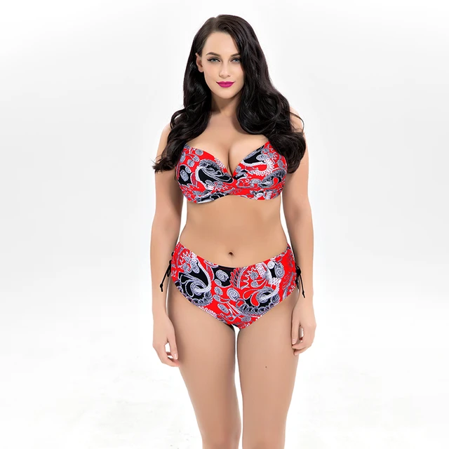 Maillot De Bain Sexy De Grande Taille Bikini Pièces Plage