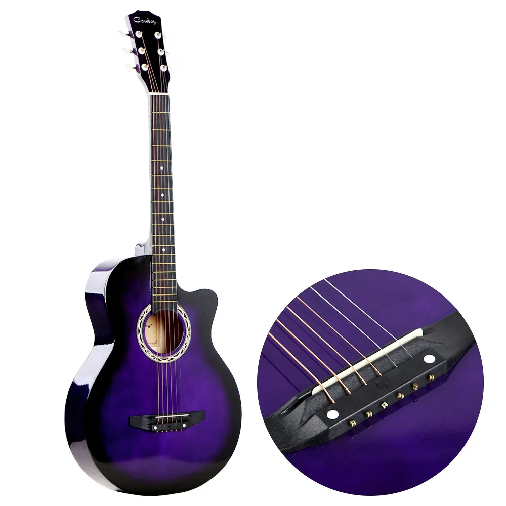 38" Acoustic Folk 6-String Guitar High Quality Brass String Durable Basswood Body Mahogany Fingerboard for Beginners Students
38" Acoustic Folk 6-String Guitar High Quality Brass String Durable Basswood Body Mahogany Fingerboard for Beginners Students