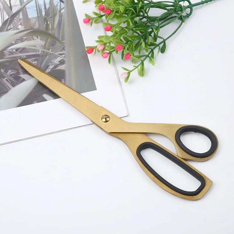 Simple Design 197mm Golden Sewing Scissors Trimming Shears Cross-stitch Stainless Steel Tailor Scissor Sewing Embroidery Fabric
Simple Design 197mm Golden Sewing Scissors Trimming Shears Cross-stitch Stainless Steel Tailor Scissor Sewing Embroidery Fabric