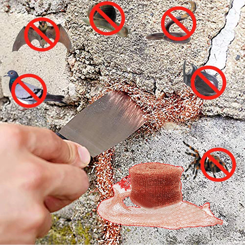 Flexible Copper Mesh Multipurpose Stopper Weatherproof Nonflammable Stuff Hole Cuttable Block Mouse Yard Soft Wildlife Control
Flexible Copper Mesh Multipurpose Stopper Weatherproof Nonflammable Stuff Hole Cuttable Block Mouse Yard Soft Wildlife Control