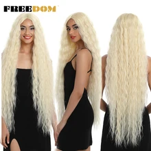 FREEDOM Synthetic Lace Front Wigs 40 Inch Super Long Deep Natural Curly Wave Ombre 613 Color Wigs For Black Women Cosplay Wigs
FREEDOM Synthetic Lace Front Wigs 40 Inch Super Long Deep Natural Curly Wave Ombre 613 Color Wigs For Black Women Cosplay Wigs
