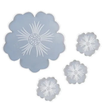 4pcs/set Flower Silicone Molds Coaster Resin Casting Mat Mould DIY Making Tool R9JC
4pcs/set Flower Silicone Molds Coaster Resin Casting Mat Mould DIY Making Tool R9JC
