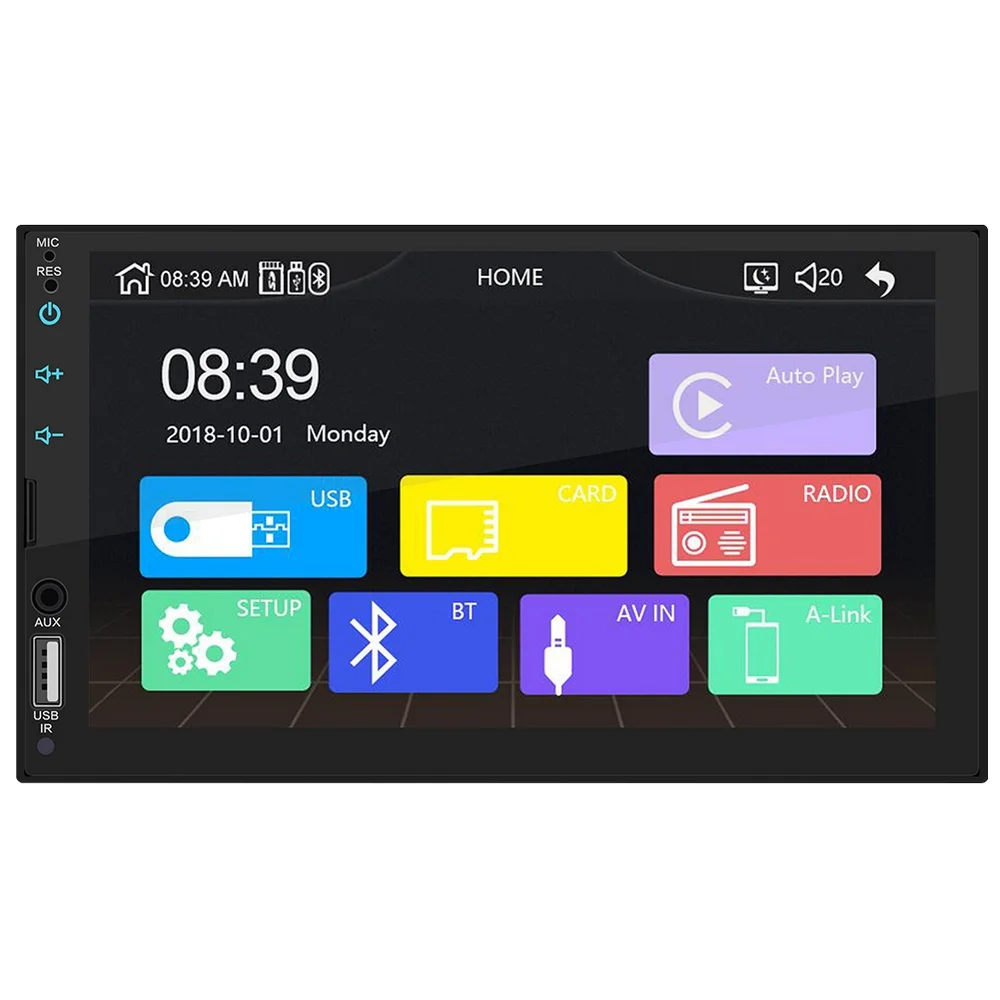 7 Inch Double Din Multimedia Player Touch Screen Android Automobile Audio Stereo MP5 Player Built-in Carplay Automobile Player
7 Inch Double Din Multimedia Player Touch Screen Android Automobile Audio Stereo MP5 Player Built-in Carplay Automobile Player