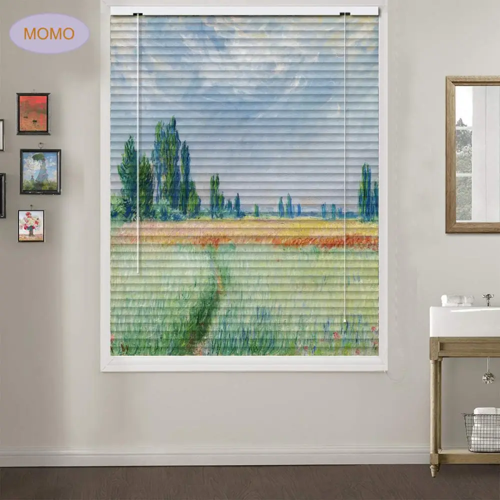 MOMO Blinds Patterned Aluminium Zebra Blinds,Wheat Fields,by Claude Monet,Premium 2.5cm Blackout Light Filtering Horizontal
MOMO Blinds Patterned Aluminium Zebra Blinds,Wheat Fields,by Claude Monet,Premium 2.5cm Blackout Light Filtering Horizontal