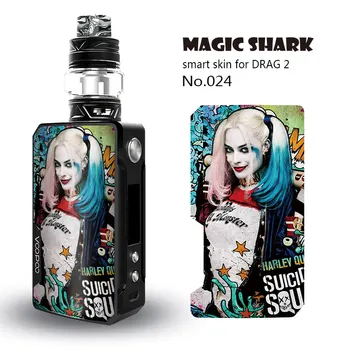 

Magic Shark PVC Game of Thrones Leaf Batman Skull Graffiti Joker Case Sticker Skin for Voopoo Drag 2 E Cigar