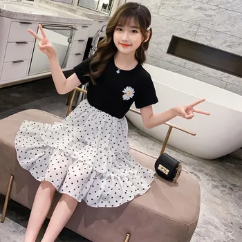 Girls' Shirt Princess Dress Summer Dress 2020 New Style Girl's Cake Skirt Children's Polka Dot Dress
Girls' Shirt Princess Dress Summer Dress 2020 New Style Girl's Cake Skirt Children's Polka Dot Dress