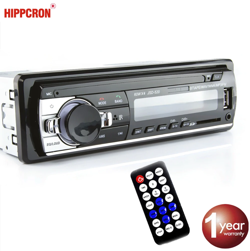 Hippcron автомобильный mp3 плеер цифровой Bluetooth FM аудио USB / SD с входом AUX|Автомобильные