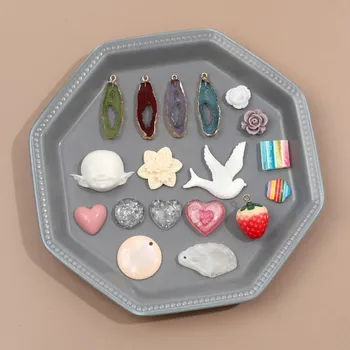 Sale Collection Fun Colorful Bird Flower Imitation Ore Pendant DIY Handmade Hair Accessories Earrings Accessories Material 6pcs
Sale Collection Fun Colorful Bird Flower Imitation Ore Pendant DIY Handmade Hair Accessories Earrings Accessories Material 6pcs