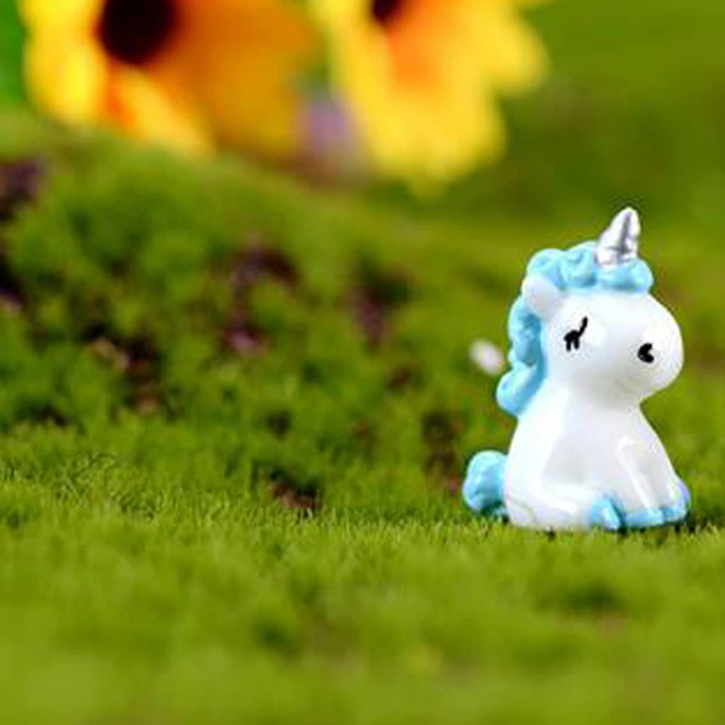 2Pcs Miniature Unicorn Figurine Mini Unicorn Miniature Fairy Garden Dollhouse Micro Landscape Ornaments Gift for Kids Toys 2Pcs Miniature Unicorn Figurine Mini Unicorn Miniature Fairy Garden Dollhouse Micro Landscape Ornaments Gift for Kids Toys
