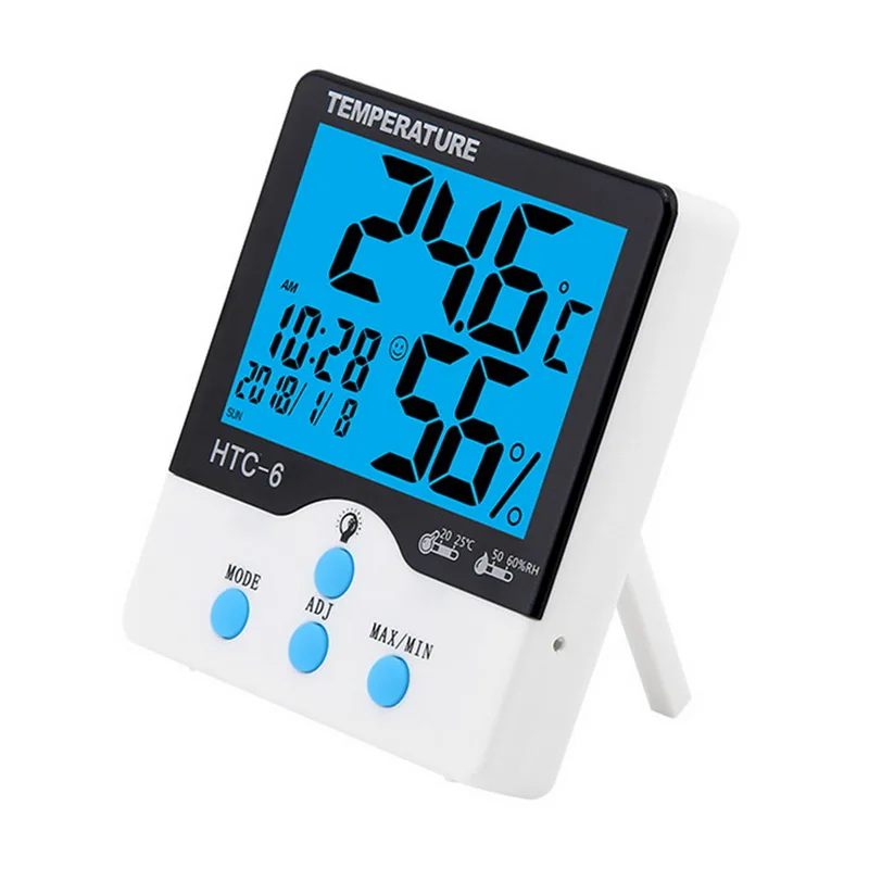 2020 NEW -18 LCD Digital Temperature Humidity Meter Home Indoor Outdoor Hygrometer Thermometer Weather Station With Clock
2020 NEW -18 LCD Digital Temperature Humidity Meter Home Indoor Outdoor Hygrometer Thermometer Weather Station With Clock