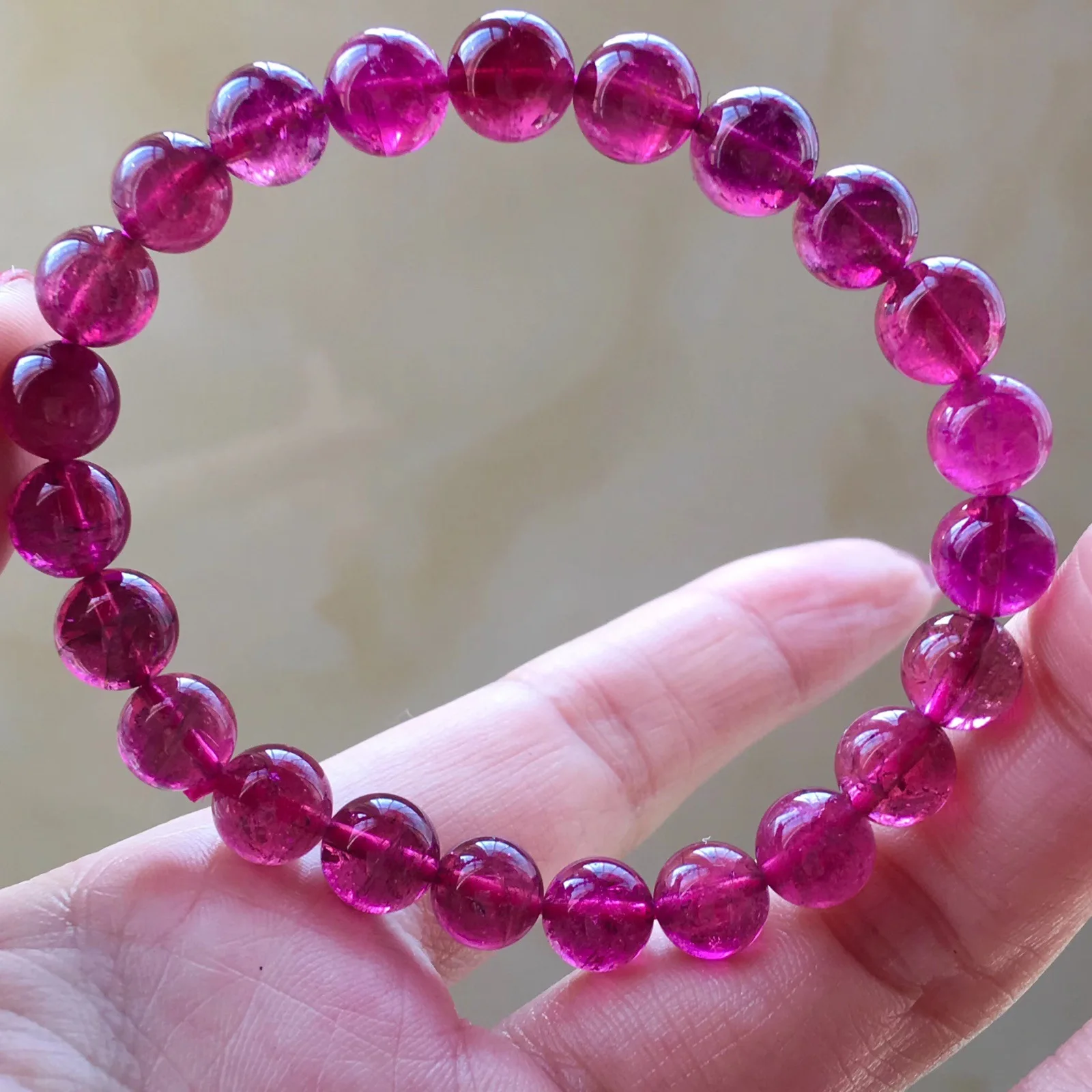 Brazil Ruby Red Solid Color Red Tourmaline 8 Mm Single Loop Year of Fate Tourmaline Single Loop Women's Lucky Bracelets a Thing
Brazil Ruby Red Solid Color Red Tourmaline 8 Mm Single Loop Year of Fate Tourmaline Single Loop Women's Lucky Bracelets a Thing