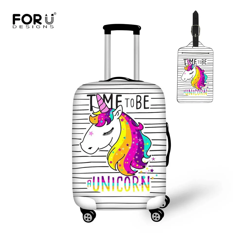 FORUDESIGNS Rainbow Unicorn Luggage Cover and Tag Elastic Protective Dust Waterproof for Trolley Suitcase Cover Travel on Road
FORUDESIGNS Rainbow Unicorn Luggage Cover and Tag Elastic Protective Dust Waterproof for Trolley Suitcase Cover Travel on Road