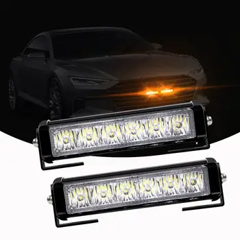 VGETTING 2PCS Auto 6 LEDs Amber Warning Strobe Light Fashion Flashing Front Police Emergency Light For Universal Car Signal Lamp
VGETTING 2PCS Auto 6 LEDs Amber Warning Strobe Light Fashion Flashing Front Police Emergency Light For Universal Car Signal Lamp