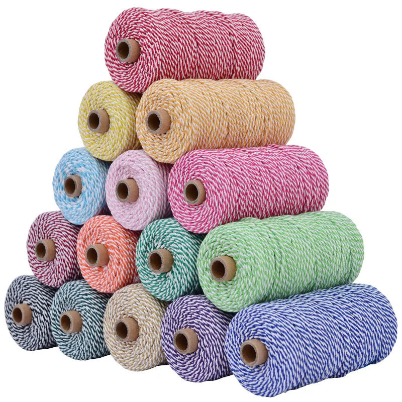 100Meter 3mm Cotton Bakers Twine String Cotton Cords Rope for Home Decor Handmade Christmas Gift Packing Craft DIY Gift Wrap
100Meter 3mm Cotton Bakers Twine String Cotton Cords Rope for Home Decor Handmade Christmas Gift Packing Craft DIY Gift Wrap