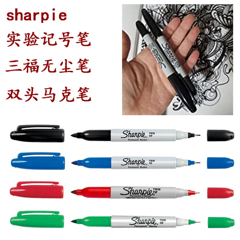 San Fu Laboratory for Marking Pen Twintip 32001 Twin Tip Permanent Marker Sharpie Double Headed Dust-Free Marking Pen
San Fu Laboratory for Marking Pen Twintip 32001 Twin Tip Permanent Marker Sharpie Double Headed Dust-Free Marking Pen