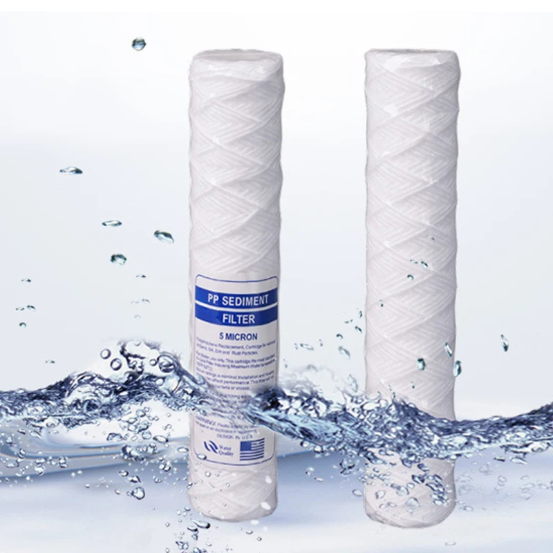 

10Inch 5micron Universal PP Cotton String Wound Sediment Water Filter Replacement Cartridge Whole House Sediment Filtration