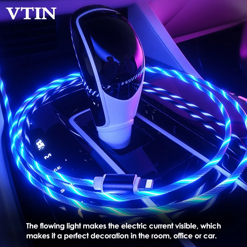 LED Light Up Flowing USB Cable Visible Micro USB Cable Type-C Charger Cable Charging Cord for Samsung Xiaomi Huawei iPhone
LED Light Up Flowing USB Cable Visible Micro USB Cable Type-C Charger Cable Charging Cord for Samsung Xiaomi Huawei iPhone