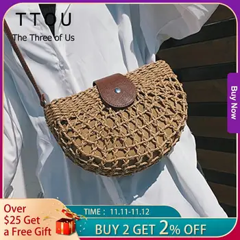 Vintage Straw Bag Round Rattan Bags Handmade Summer Bags Woven Beach Ladies Circle Shoulder Bag Bohemia Girls Travel Handbags
Vintage Straw Bag Round Rattan Bags Handmade Summer Bags Woven Beach Ladies Circle Shoulder Bag Bohemia Girls Travel Handbags