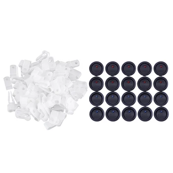 20Pcs 12V 20a Amps On/Off/ 3 Position Terminal Round Rocker Led Toggle Switch Blue & Red & 100Pcs R Type Fastener Harness 6.4Mm
20Pcs 12V 20a Amps On/Off/ 3 Position Terminal Round Rocker Led Toggle Switch Blue & Red & 100Pcs R Type Fastener Harness 6.4Mm