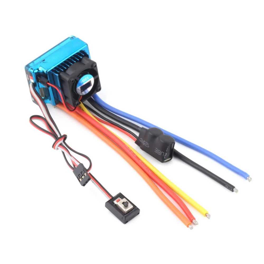 1pcs 120A Sensored Brushless ESC Speed Controller for 1/8 1/10 1/12 RC Car Crawler
1pcs 120A Sensored Brushless ESC Speed Controller for 1/8 1/10 1/12 RC Car Crawler