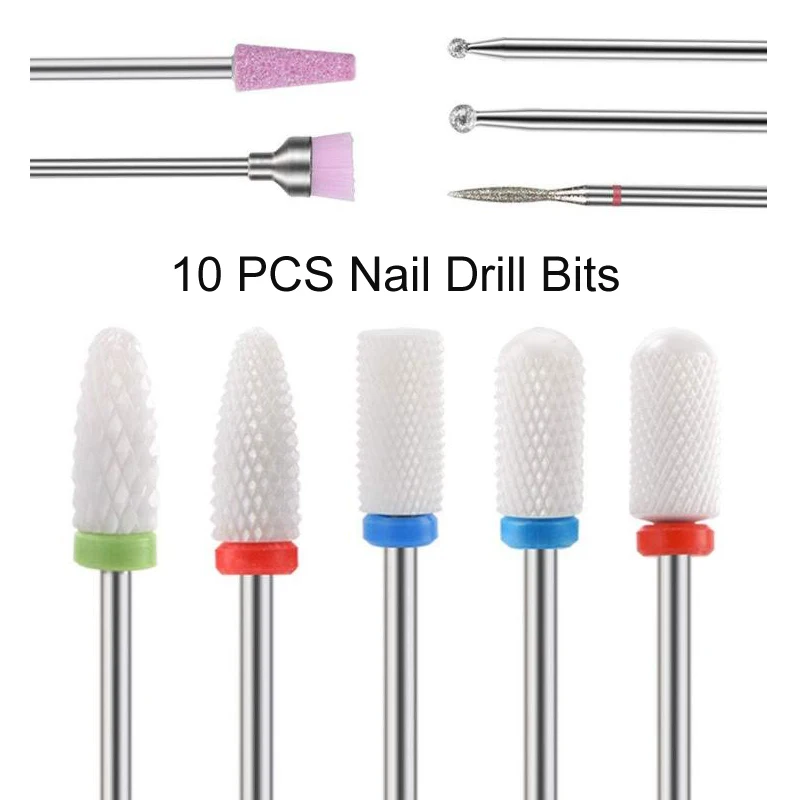 Carbide Nail Cutters Ceramic Manicure Nail Drill Bits Set Nail Removal Polishing Cleaning Tool Diamonds Drill Bit Milling Cutter
Carbide Nail Cutters Ceramic Manicure Nail Drill Bits Set Nail Removal Polishing Cleaning Tool Diamonds Drill Bit Milling Cutter
