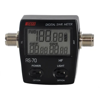 Nissei rs-70 digital standing wave power meter HF short wave 1.6 ~ 60MHz standing wave meter
Nissei rs-70 digital standing wave power meter HF short wave 1.6 ~ 60MHz standing wave meter