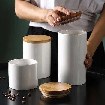 Ceramic Storage Can Bamboo Cover Spices Jar Sugar Coffee Container Box Grains Nuts Tank Kitchen Organizer Tools Home Supply
Ceramic Storage Can Bamboo Cover Spices Jar Sugar Coffee Container Box Grains Nuts Tank Kitchen Organizer Tools Home Supply