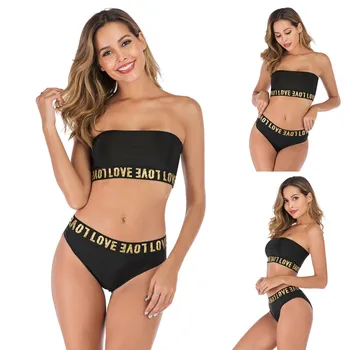 JAYCOSIN Fashion Women's Two Piece Filled Bra Sexy Bandeau Letter Print Bathing Female Summer Lingerie Beachwear Split 19Dec16
JAYCOSIN Fashion Women's Two Piece Filled Bra Sexy Bandeau Letter Print Bathing Female Summer Lingerie Beachwear Split 19Dec16