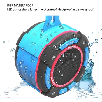 Bluetooth Speaker IP67 Waterproof Bluetooth Speaker Outdoor LED Breathing Atmosphere Speaker Hook Suction Cup with Radio
Bluetooth Speaker IP67 Waterproof Bluetooth Speaker Outdoor LED Breathing Atmosphere Speaker Hook Suction Cup with Radio