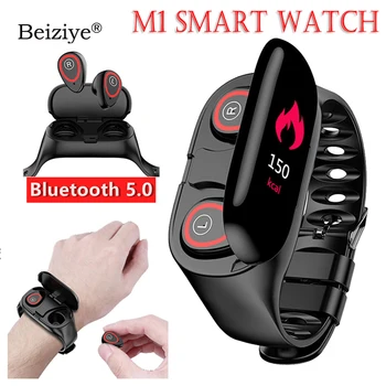 M1 Newest AI Smart Watch With Bluetooth Earphone Heart Rate Monitor Smart Wristband Sport Watch Men for Android IOS
M1 Newest AI Smart Watch With Bluetooth Earphone Heart Rate Monitor Smart Wristband Sport Watch Men for Android IOS