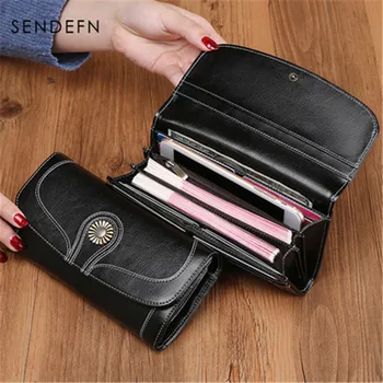 Women's wallet Korean Long genuine leather wallet women Large capacity mobile wallet clutch bag wallets for women portfel damski
Women's wallet Korean Long genuine leather wallet women Large capacity mobile wallet clutch bag wallets for women portfel damski