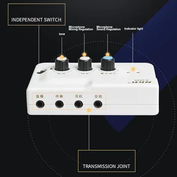 Audio Stage Professional Mobile Phone Home Mini Led External Video Recording USB Dual Microphone Live Broadcast Sound Card
Audio Stage Professional Mobile Phone Home Mini Led External Video Recording USB Dual Microphone Live Broadcast Sound Card