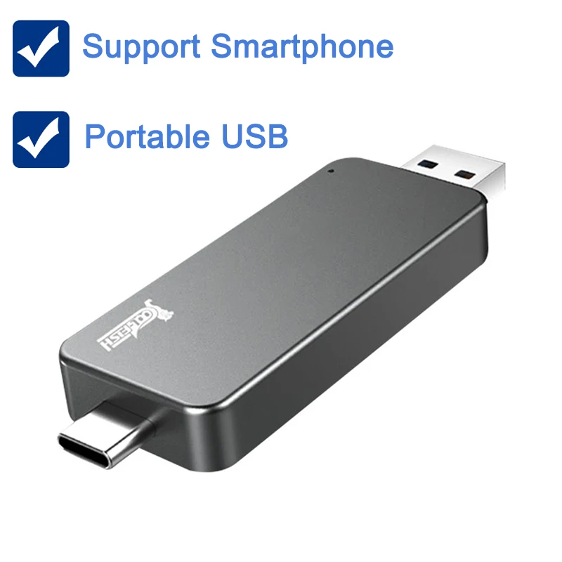 STmagic GO 512GB External Solid State Drive Mini Portable M.2 SSD USB3.1&Type-c for Phone PC laptop Read 480 MB/s Flash Stick
STmagic GO 512GB External Solid State Drive Mini Portable M.2 SSD USB3.1&Type-c for Phone PC laptop Read 480 MB/s Flash Stick
