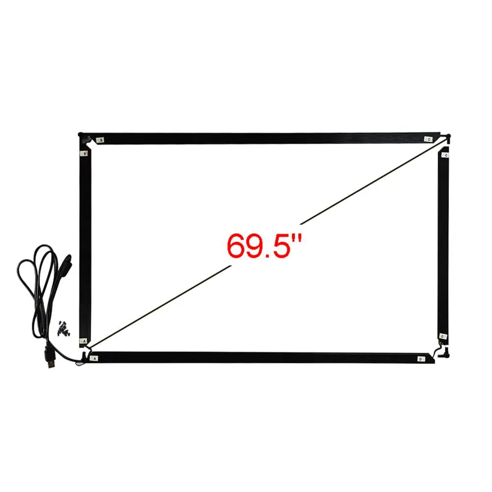 69.5inch 16:9 Infrared Multi Touch Frame 1581*908mm 10 Point Touch USB Interface
69.5inch 16:9 Infrared Multi Touch Frame 1581*908mm 10 Point Touch USB Interface