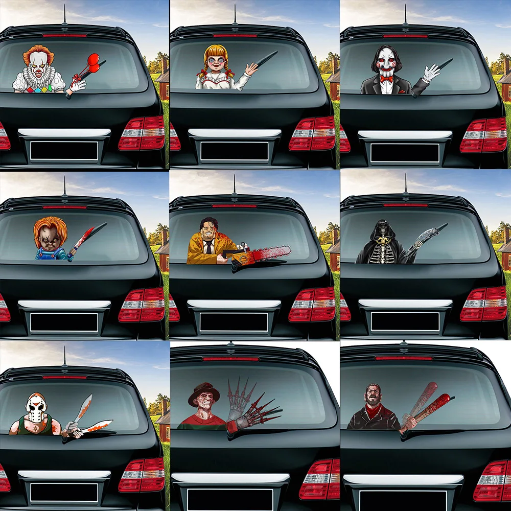Halloween Horrible Car Sticker Series Removable PVC Rear Window Windshield Wiper Car Sticker Car Styling For Car Auto Decoration
Halloween Horrible Car Sticker Series Removable PVC Rear Window Windshield Wiper Car Sticker Car Styling For Car Auto Decoration
