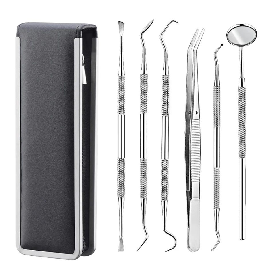 6pc/set Dental Mirror Stainless Steel Dental Dentist Prepared Tool Set Probe Tooth Care Kit Instrument Scaler
6pc/set Dental Mirror Stainless Steel Dental Dentist Prepared Tool Set Probe Tooth Care Kit Instrument Scaler