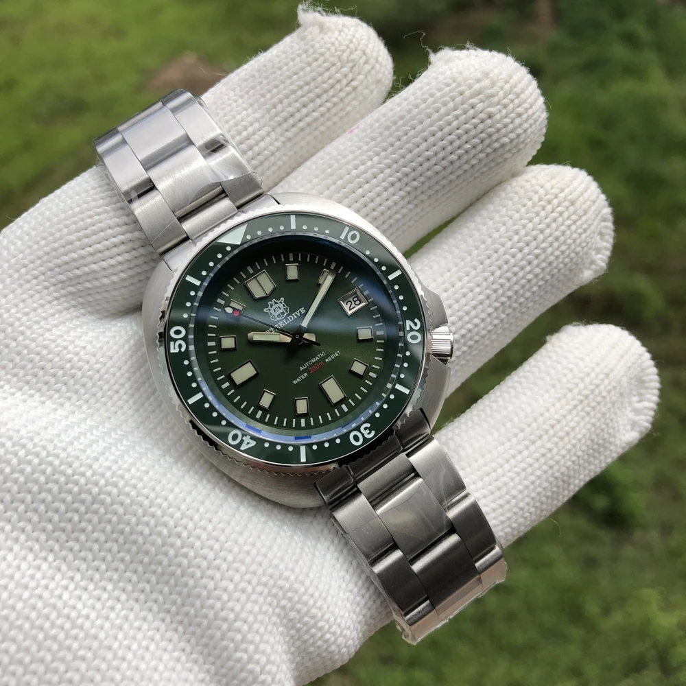 SD1970 Steeldive Марка 44MM Мужчины NH35 Dive Часы с керамической рамкой|Механические часы| |