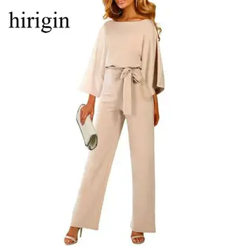 2020 Female Fashion Jumpsuits Women Autumn Cotton Long Sleeve Bow Belt Casual Loose Romper Trousers Ladies Pants New 
2020 Female Fashion Jumpsuits Women Autumn Cotton Long Sleeve Bow Belt Casual Loose Romper Trousers Ladies Pants New