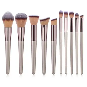 10pcs Champagne Makeup Brushes Set Foundation Powder Blush Eyeshadow Concealer Lip Eye Make Up Brush Cosmetics For Make Up Tools
10pcs Champagne Makeup Brushes Set Foundation Powder Blush Eyeshadow Concealer Lip Eye Make Up Brush Cosmetics For Make Up Tools