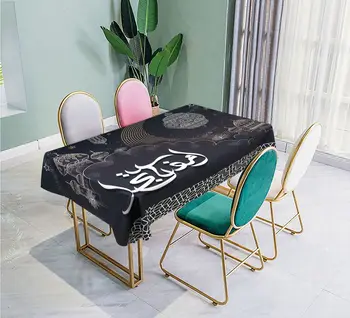 2020 Muslim Tablecloth Eid Mubarak Tablecover Waterproof Oil-proof Peach Skin Fabric Dining Table Cloth Ramadan Decoration
2020 Muslim Tablecloth Eid Mubarak Tablecover Waterproof Oil-proof Peach Skin Fabric Dining Table Cloth Ramadan Decoration